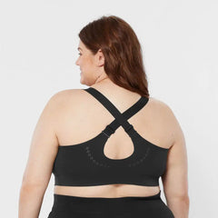 Women's Plus High-Impact Bonded Zip-Front Bra