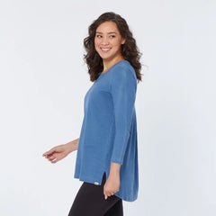 Women's Indigo Knit Popover Shirt