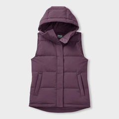 Women's Ruffer Puffer Hooded Down Vest