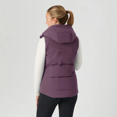 Women's Ruffer Puffer Hooded Down Vest
