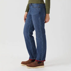 Women's Daily Denim Lined Straight Leg Jeans