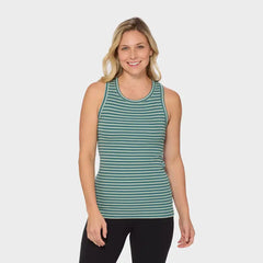Women's No-Yank Luxe Rib Racerback Shelf Bra Tank