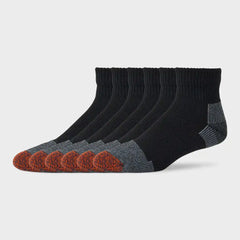 Men's Everyday 6-Pack Midweight Quarter Socks