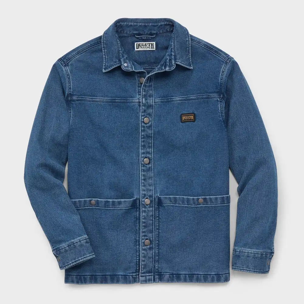 Men's Indigo Dobby Chore Coat