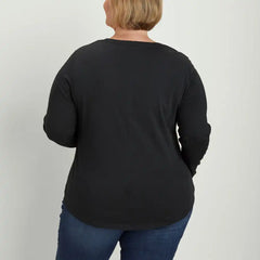 Women's Plus Lightweight Longtail T Scoopneck