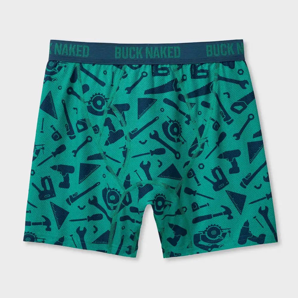 Men's Buck Naked Pattern Boxer Briefs