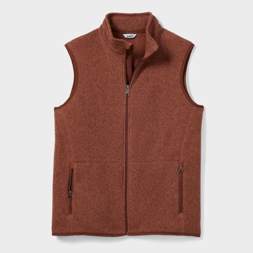 Men's Sweater Fleece Zip Vest